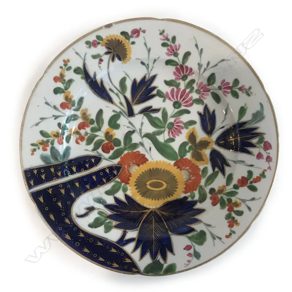 Two 'pearlware' earthenware plates, England, c.1820, Image 1++